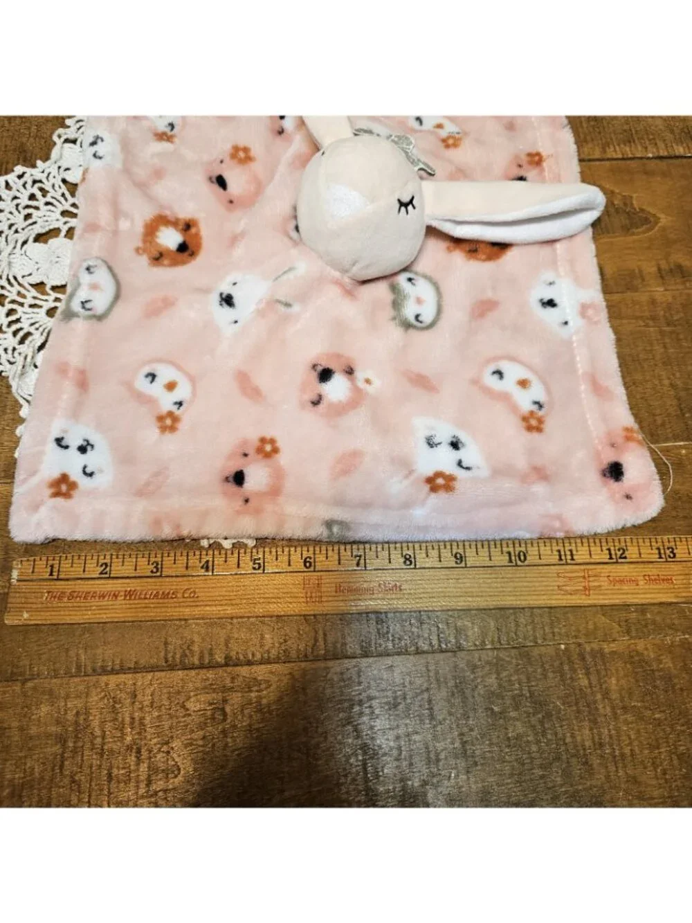 Baby Luxe Bunny Rabbit Baby Security Blanket Owl Fox Pink Girl Lovey